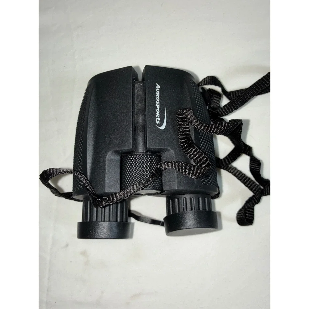 Aurosports 10x25 High Powered Binoculars Compact Wide Angle Viewing Black